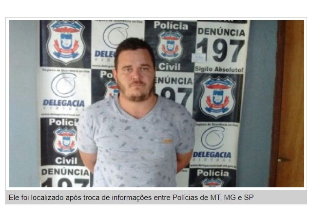 Assassino fugitivo de MT é preso em Minas Gerais após atuação da polícia de três estados