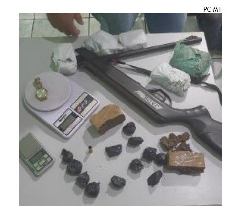 Membro de facção, traficante é preso com drogas e armas em cidade de MT.