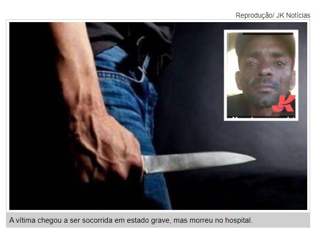 Homem morre após ser esfaqueado na cabeça