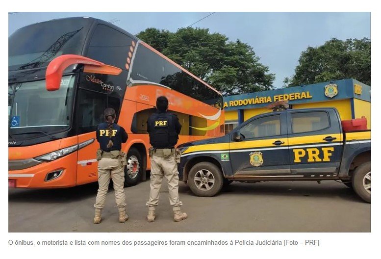 Ônibus de MT que voltava de Brasília após invasões é apreendido; outros três veículos estão detidos no DF