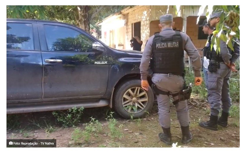 Caminhonete levada em assalto em comunidade de Alta Floresta é localizada