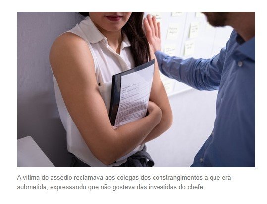 Emissora de televisão em MT é condenada e terá que indenizar repórter que sofreu assédio sexual do chefe