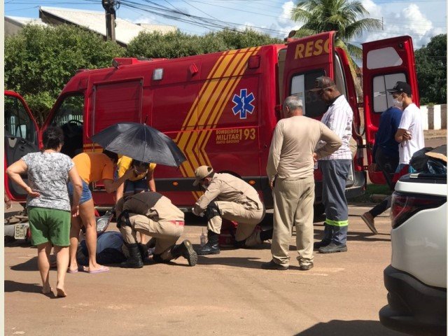 Acadêmica de Enfermagem em Colíder tem cortes na cabeça e nos pés após sofrer acidente. (Fotos)