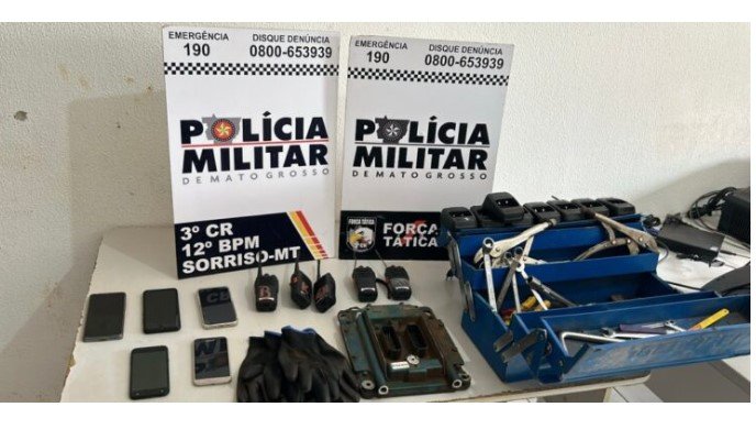 Força Tática prende quadrilha por depenar carretas e furtar peças