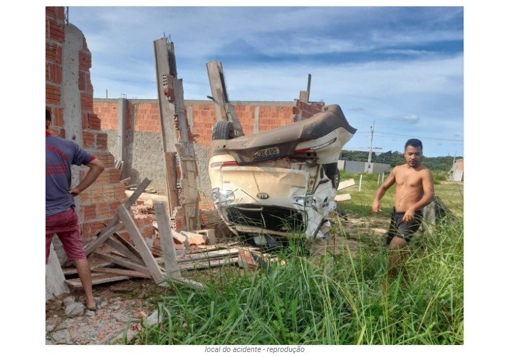 Veículo perde o controle e capota várias vezes em Sinop