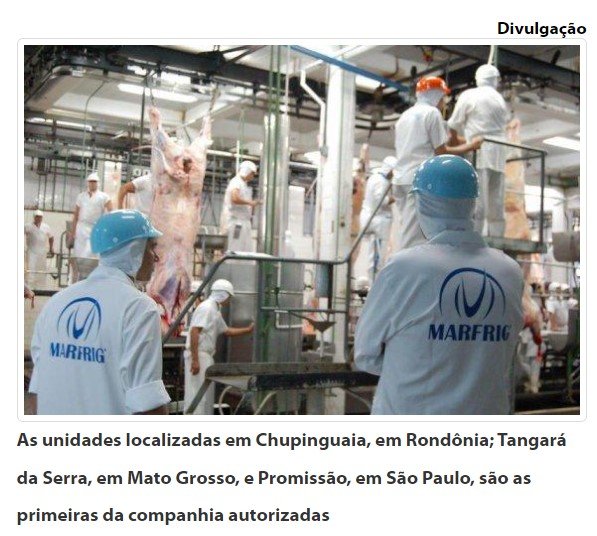 Marfrig em MT é habilitado para exportar à Indonésia e Canadá