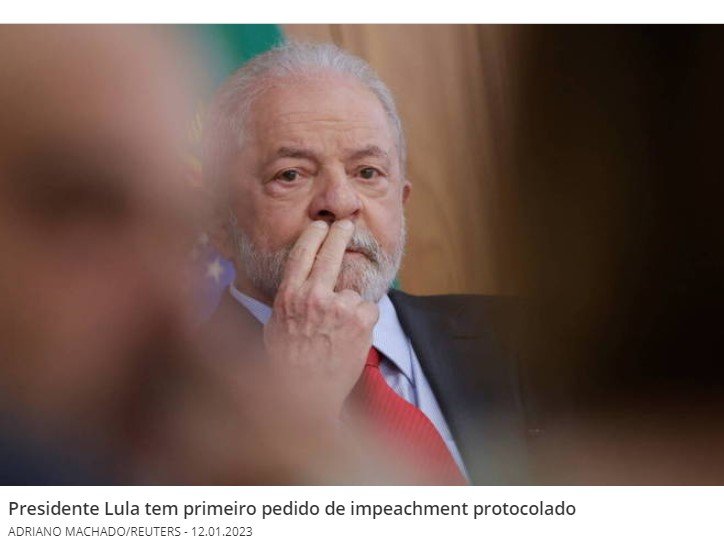 Deputado protocola primeiro pedido de impeachment de Lula