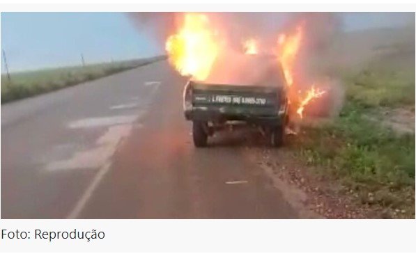 (VÍDEO) Homem com destino a Sorriso, coloca fogo em Pampa após carro quebrar e pede carro novo