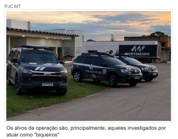 Operação prende acusado de comandar tráfico em cidades de MT