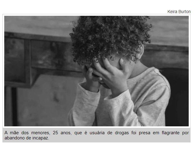 Mãe é presa por abandonar filhos em situação insalubre para usar drogas