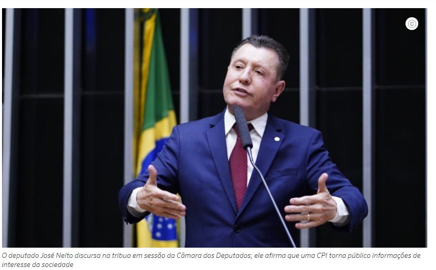 Deputado quer CPI sobre 8 de Janeiro e caso Marcos do Val