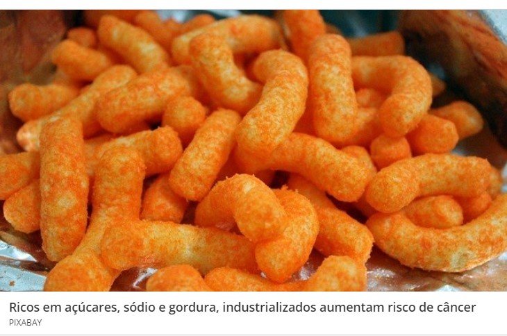 Salgadinhos, biscoitos e refrigerantes aumentam risco de morte por câncer, afirma estudo