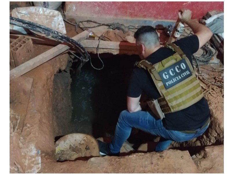 Foragido por envolvimento em escavação de túnel para PCE é preso na fronteira de MT