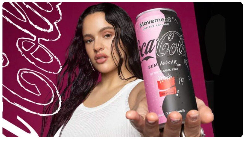Coca-Cola lança sabor inédito em parceria com a cantora Rosalía