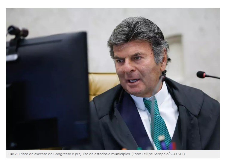 Fux atende governos e afasta mudança no ICMS da energia
