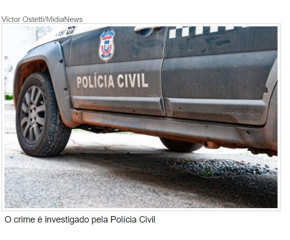 Mascarado se aproxima de casal, atira e mata mulher em MT