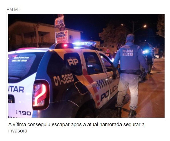 Mulher invade casa do ex-namorado e o esfaqueia no peito