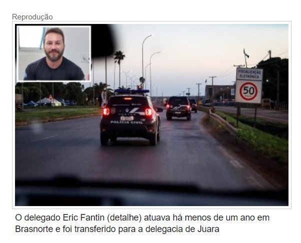 Defesa: representação contra delegado é 'devaneio, absurdo'