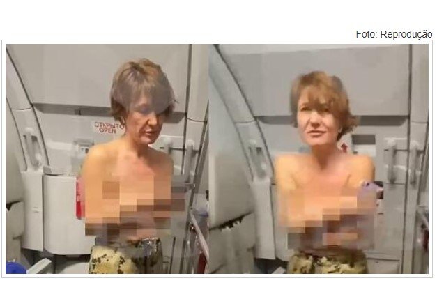 Passageira desesperada para fumar durante voo tira a roupa e morde aeromoça