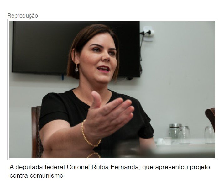 Deputada propõe projeto para criminalizar e banir comunismo