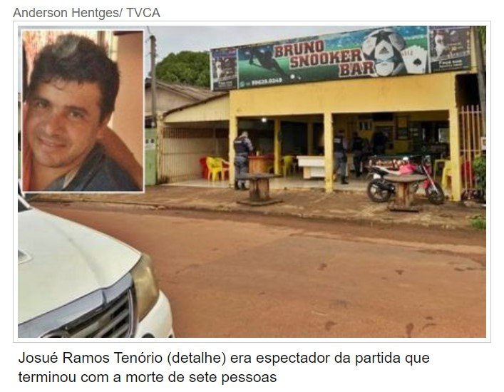 Sobrinha: 'Uma cena horrível, uma brutalidade; ele não merecia'