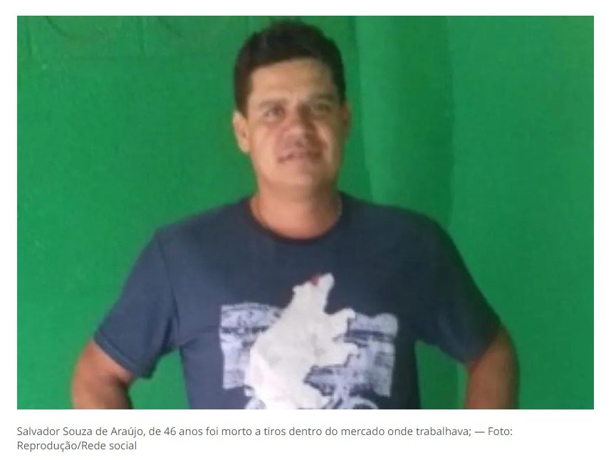 Homem é morto a tiros dentro de mercado MT
