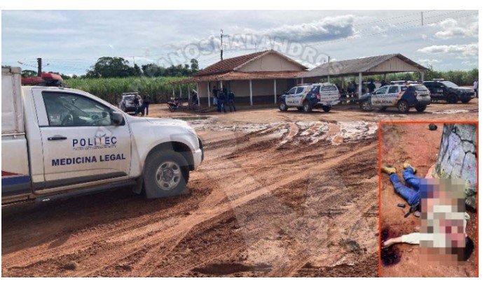 Dupla armada invade propriedade para cometer crimes, mas um deles é morto pela vítima na zona rural de Lambari D’ Oeste.