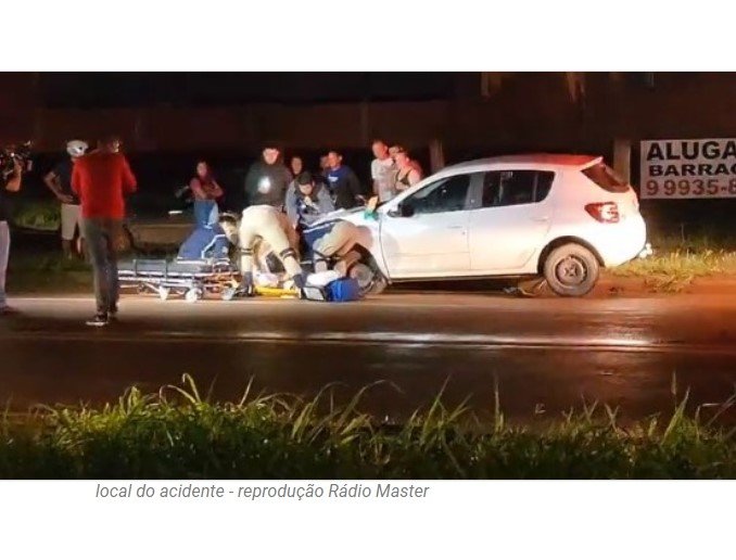 Motociclista de 17 anos fica em estado grave após colisão com carro em Sinop