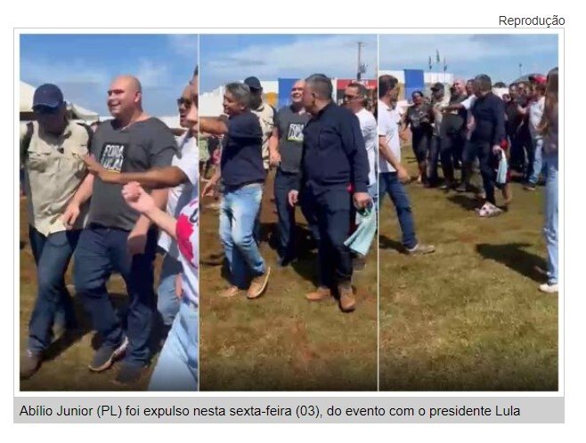 Abílio é expulso de evento com Lula em MT