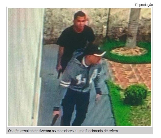 Assaltantes invadem casa de ex-prefeito e fazem limpa; veja o vídeo