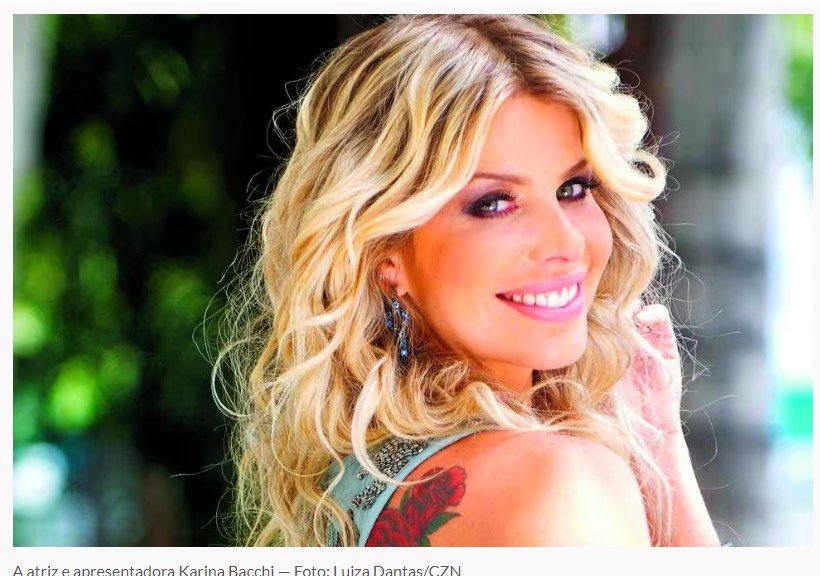 Karina Bacchi revela que se afastou das novelas por conta de drogas e orgias