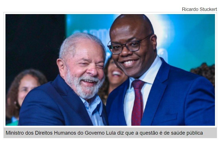 Ministro de Lula defende descriminalização das drogas para reduzir número de presos