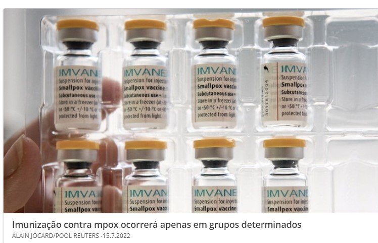 Vacinação contra mpox começa nesta segunda-feira; veja quem pode se imunizar