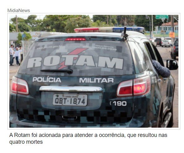 Quatro bandidos morrem em troca de tiros com a Rotam em Cuiabá
