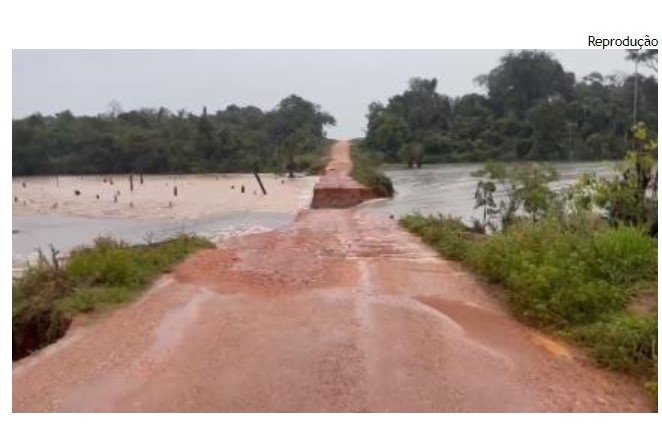 Veja vídeo - Temporal destrói asfalto de rodovia em MT