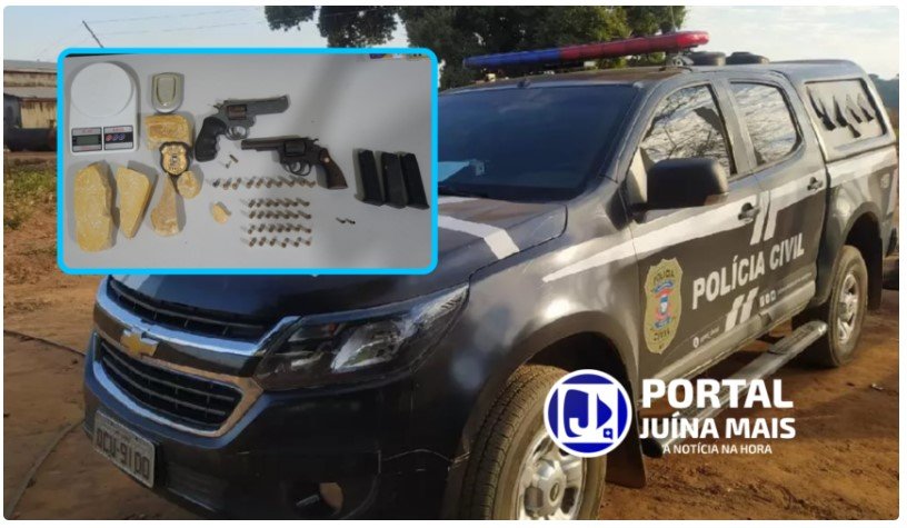 Policiais Civis de Juína prendem envolvido de ter dado “salve” em dois jovens; polícia militar procura demais suspeitos que fugiram para Brasnorte