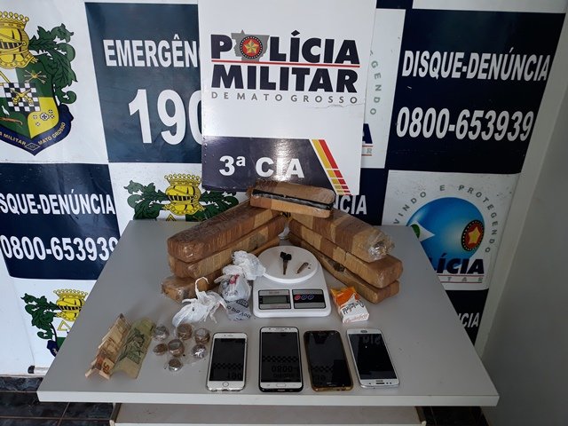 Duas pessoas são presas por Trafico de Drogas em Colíder com mais de 5Kg de Entorpecentes. (Vídeo)