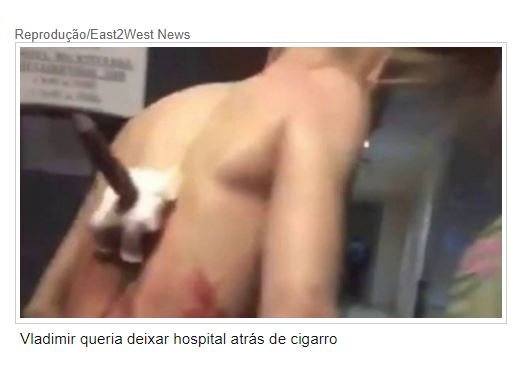 Paciente tenta deixar hospital com machado cravado nas costas