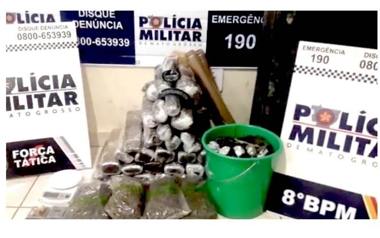 Homem é preso com 26 quilos de maconha em Alta Floresta