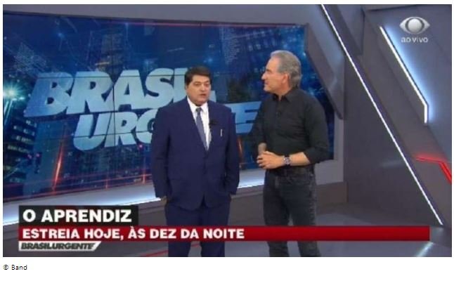 Datena descobre ao vivo que Justus ocupará seu espaço na Band