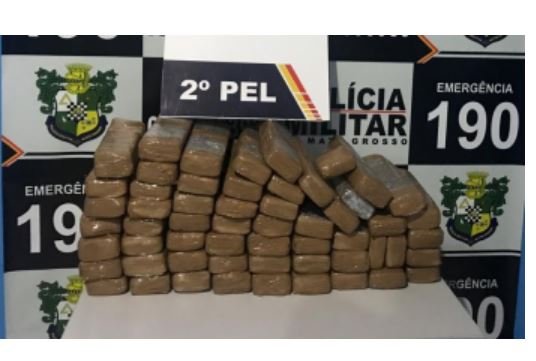 Polícia Militar apreende 57 tabletes de maconha em Nova Canaã do Norte