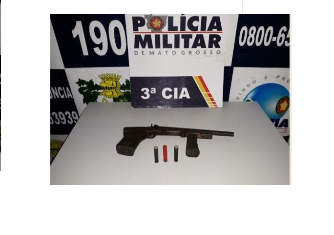 Homem em Colíder é preso por ameaçar de morte seu irmão com espingarda. (Video)