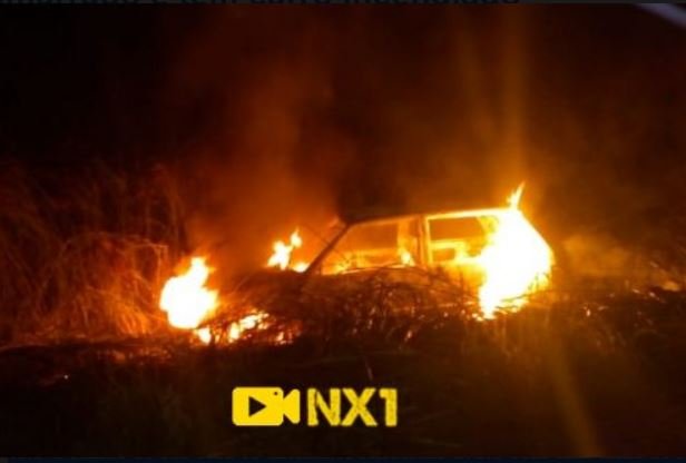 Homem é sequestrado, amarrado e tem carro incendiado