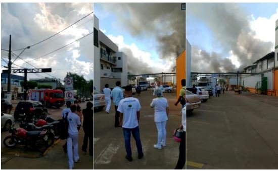 Incêndio destrói depósito de supermercado e apavora clientes e funcionários em Sorriso