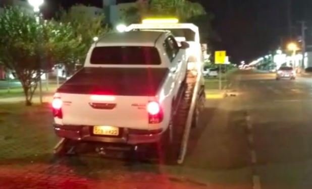 Vereador em Sinop tem caminhonete apreendida em blitz e “bate boca” com guarda
