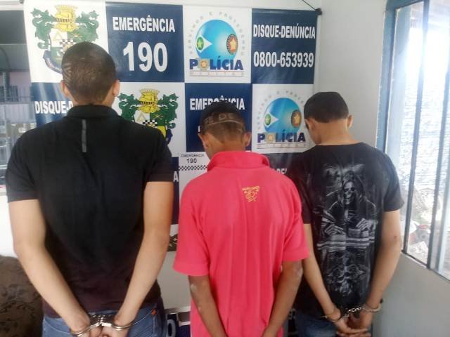 PM de Colíder apreende três com produtos de furto. (Vídeo)