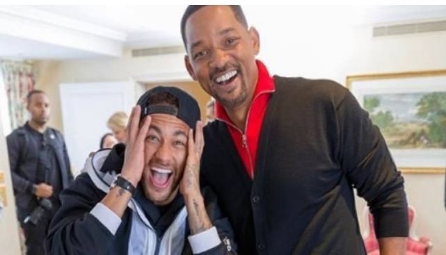 Neymar conhece Will Smith e vibra: "O melhor dia da minha vida"