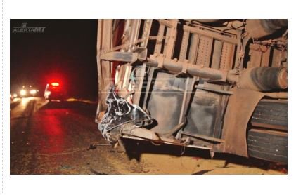 Motorista morre após batida entre carretas e S-10 em MT