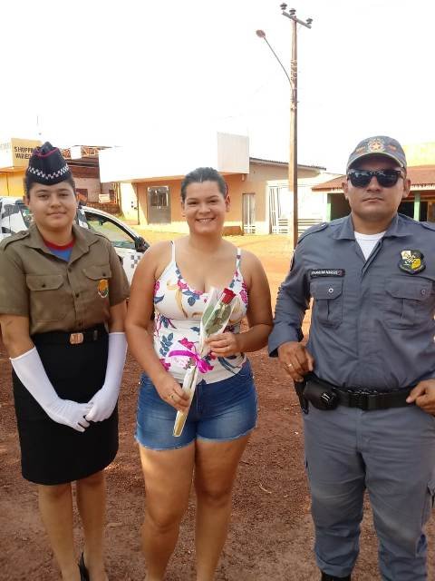 PM de União do Norte realizou sua ação social no Dia das Mães. (Fotos)
