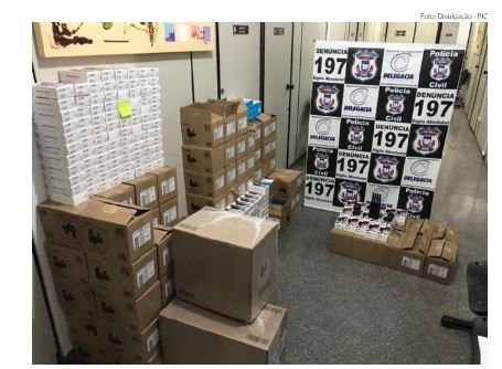 Polícia recupera carga de celulares da marca Samsung avaliada em mais de R$ 1 milhão